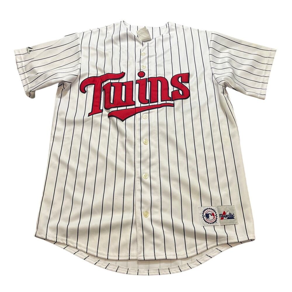 Vintage Majestic MLB Mens Large Baseball‎ Jersey Minnesota Twins 2 Rivas
